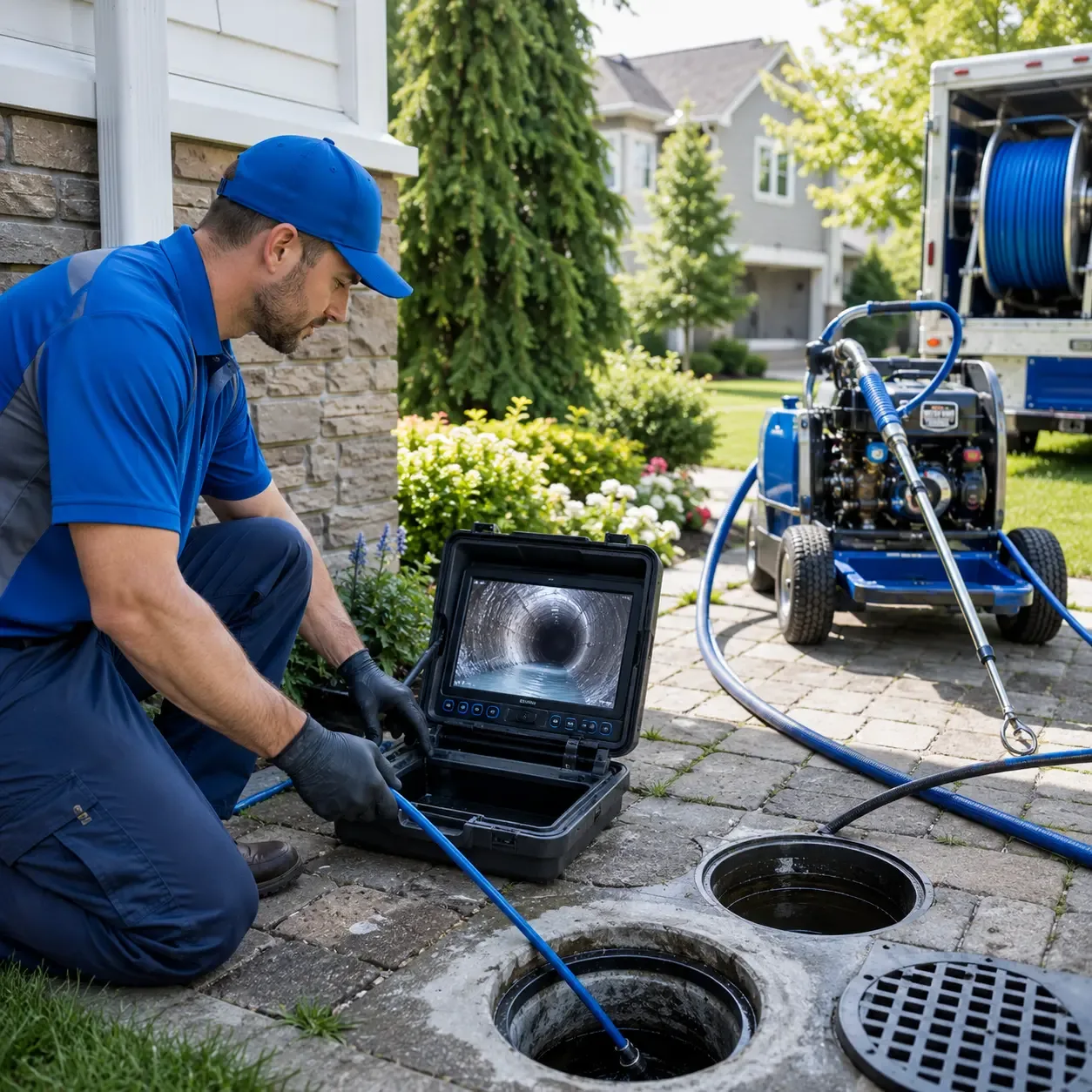 Outdoor drain cleaning professionals serving Elmwood Park, NJ